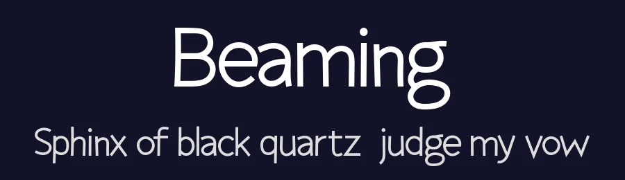 Beaming by Hanna Bie — Decorative Font — thumbnail 2