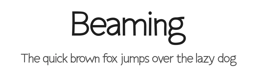 Beaming by Hanna Bie — Decorative Font