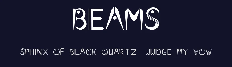 Beams by Austin Perri — Decorative Font — thumbnail 2