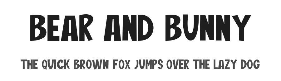 Bear And Bunny
