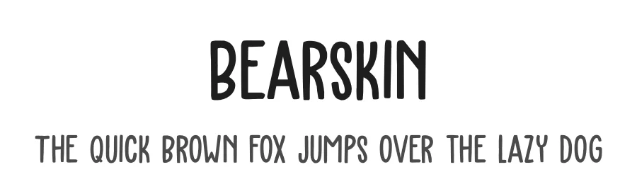 Bearskin by Hanoded — Decorative Font