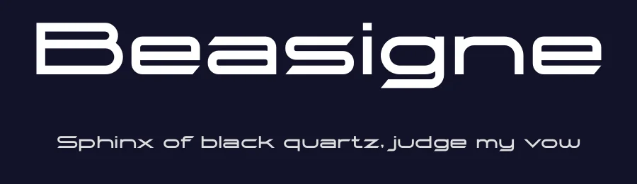 Beasigne by Kincrev Studio — Display Font — thumbnail 2