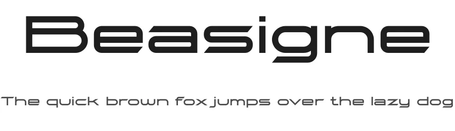 Beasigne by Kincrev Studio — Display Font