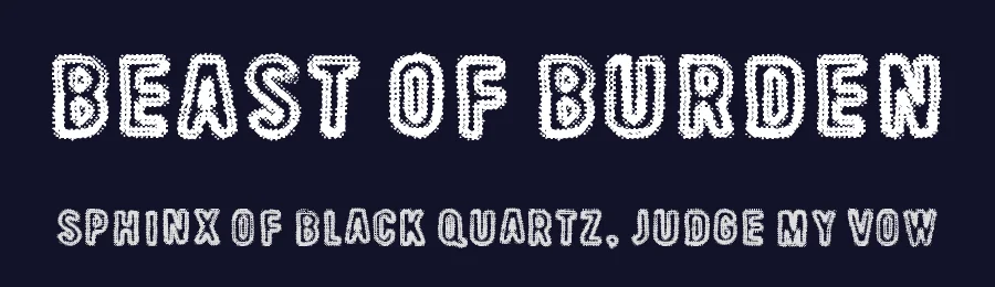 Beast Of Burden by Juha Korhonen — Decorative Font — thumbnail 2