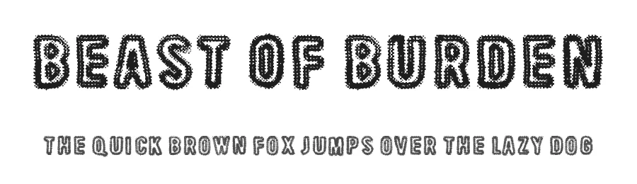 Beast Of Burden by Juha Korhonen โ Decorative Font