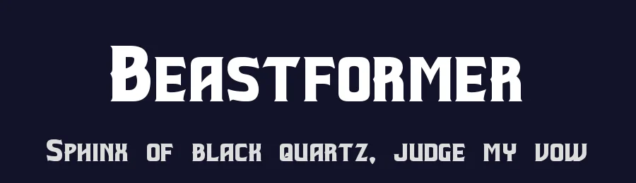 Beastformer by Pixel Sagas — Display Font — thumbnail 2
