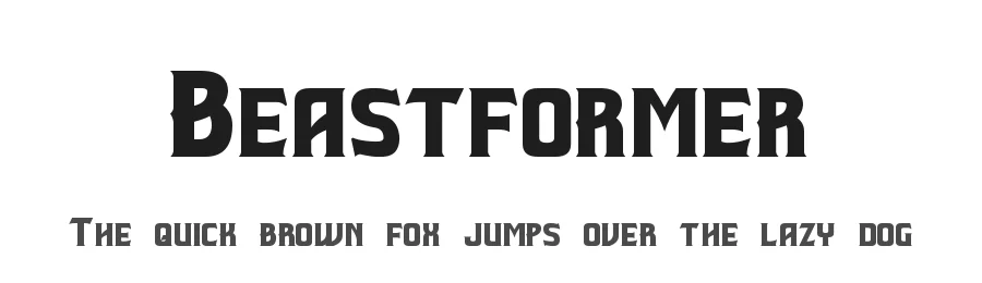 Beastformer by Pixel Sagas — Display Font