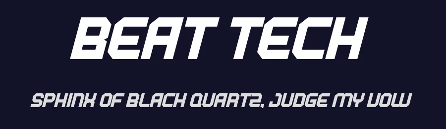 Beat Tech by Gilang Ternadho — Display Font — thumbnail 2