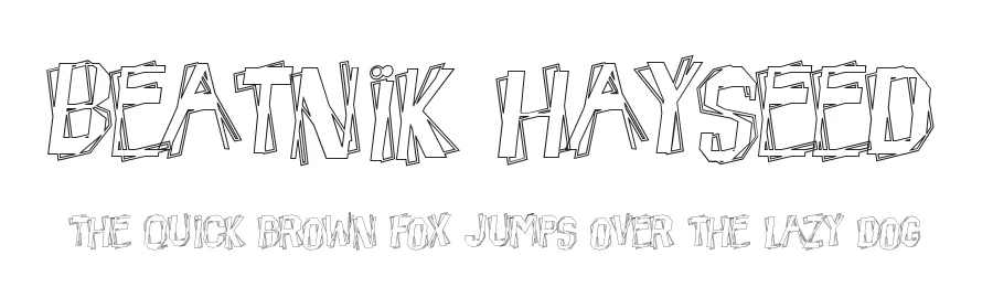 Beatnik Hayseed by Gaut Fonts β Decorative Font