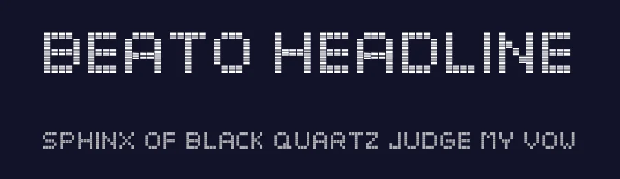 Beato Headline by Rafa — Display Font — thumbnail 2