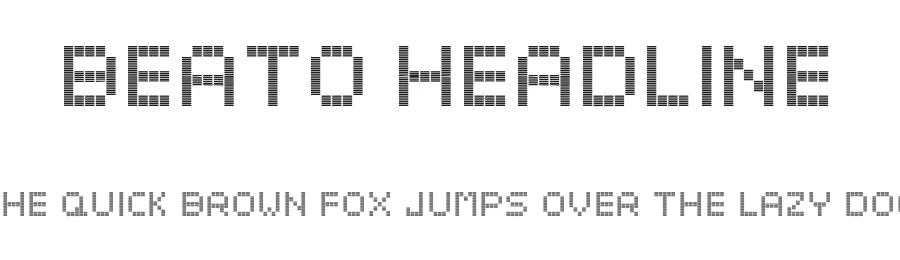 Beato Headline by Rafa — Display Font