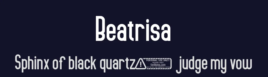 Beatrisa by Kong Font — Sans Serif Font — thumbnail 2
