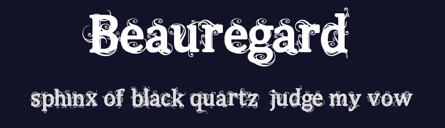 Beauregard by The Original 19 — Decorative Font — thumbnail 2