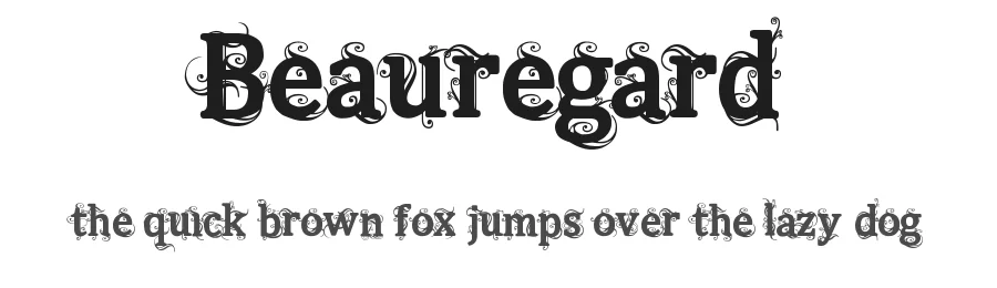 Beauregard by The Original 19 — Decorative Font
