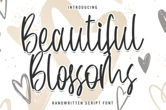 Beautiful Blossoms Font by Arendxstudio — Script Handwritten Font
