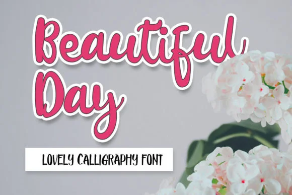 Beautiful Day Font by shiddiq.art by shiddiq.art — Script Handwritten Font