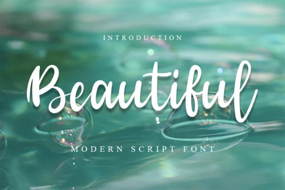 Beautiful Font by ABBAsalam โ Script Handwritten Font
