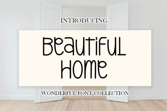 Beautiful Home Font by shiddiq.art — Script Handwritten Font
