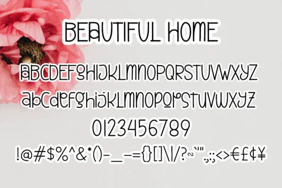 Beautiful Home Font by shiddiq.art — Script Handwritten Font — thumbnail 4