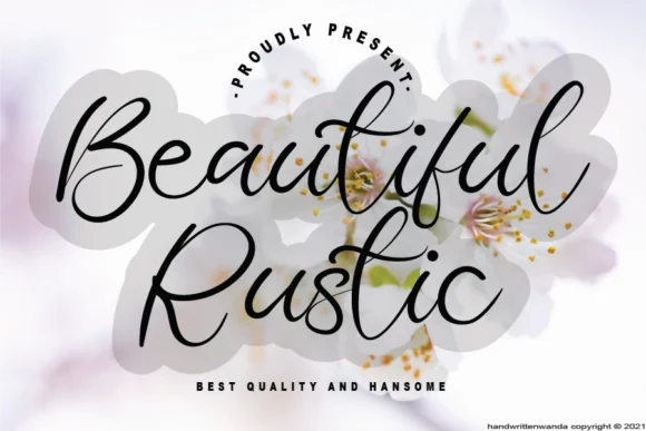 Beautiful Rustic Font by handwrittenwanda — Script Handwritten Font
