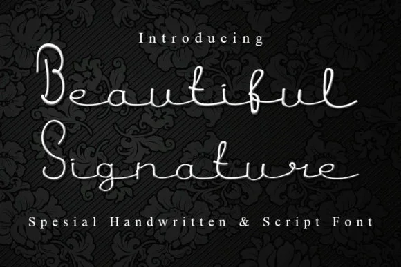Beautiful Signature Font by Slenting Art — Script Handwritten Font