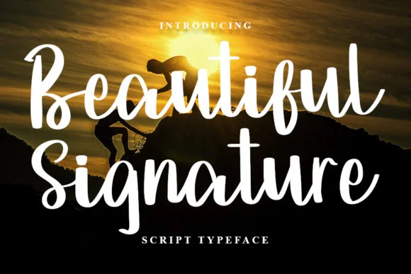 Beautiful Signature Font by K_IN Studio by K_IN Studio — Script Handwritten Font