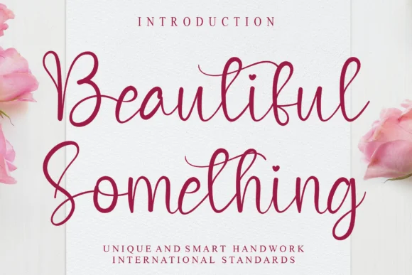 Beautiful Something Font by Creativewhitee — Script Handwritten Font
