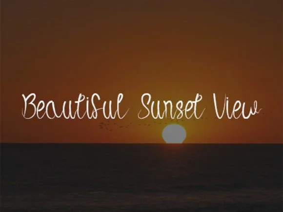 Beautiful Sunset Font by scriptstrategy — Script Handwritten Font — thumbnail 2