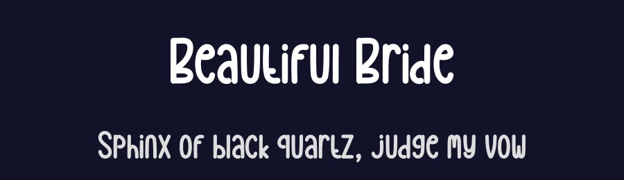Beautiful Bride by Andi Moz — Script Handwritten Font — thumbnail 2