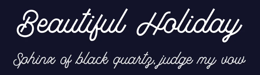 Beautiful Holiday by Saridezra — Script Handwritten Font — thumbnail 2