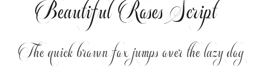 Beautiful Roses Script