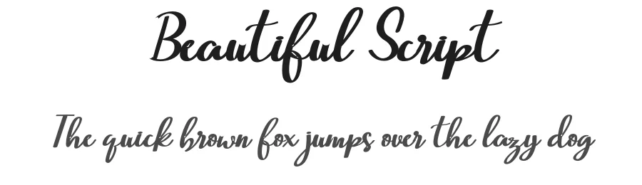 Beautiful Script