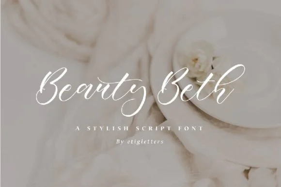 Beauty Beth Font by etigletters — Script Handwritten Font