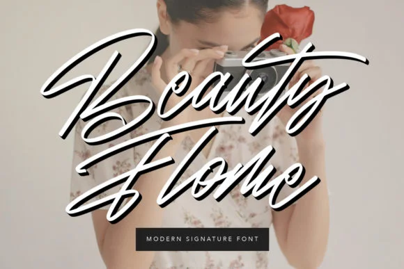 Beauty Flome Font by Maulana Creative — Script Handwritten Font