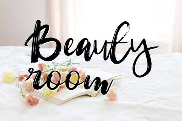 Beauty Flowers Font by hafidtrihandoko.ps by hafidtrihandoko.ps — Script Handwritten Font — thumbnail 5