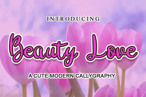 Beauty Love Font by shiddiq.art — Script Handwritten Font