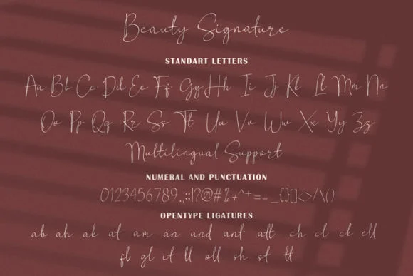 Beauty Signature Font by syabab studio by syabab studio — Script Handwritten Font — thumbnail 9