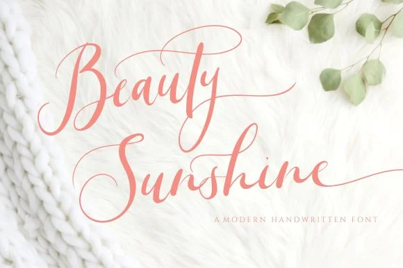 Beauty Sunshine Font by Reyrey Blue — Script Handwritten Font