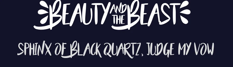 Beauty and the Beast by Francis Studio / Pendesal Studio — Script Handwritten Font — thumbnail 2