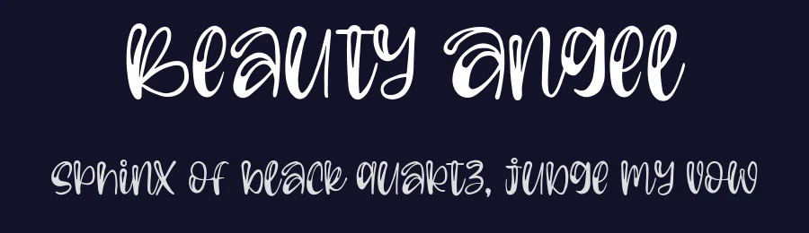 Beauty Angel by Blankids — Decorative Font — thumbnail 2