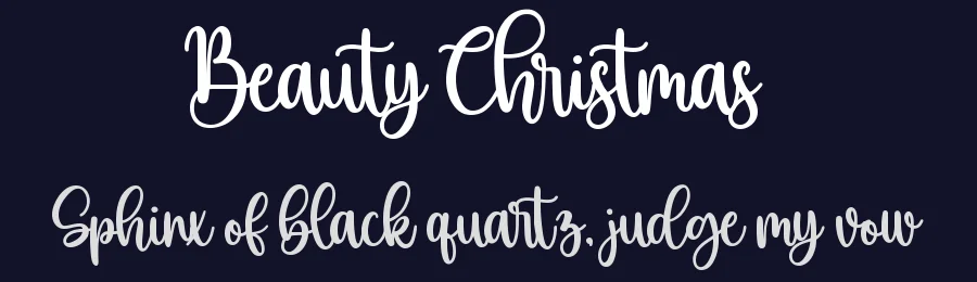 Beauty Christmas by Mozatype — Script Handwritten Font — thumbnail 2