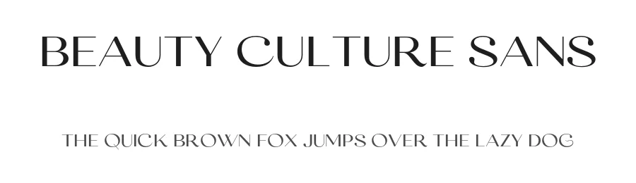 Beauty Culture Sans by Letterhend Studio β Sans Serif Font