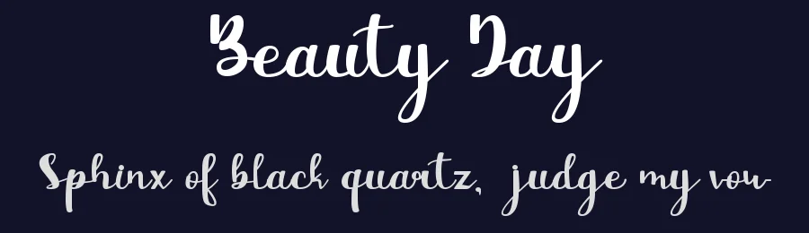 Beauty Day by Faris   Graphic Art — Script Handwritten Font — thumbnail 2
