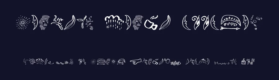 Beauty Heart Doodles by FHFont — Dingbats Font — thumbnail 2
