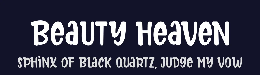 Beauty Heaven by Supersemar Letter — Decorative Font — thumbnail 2
