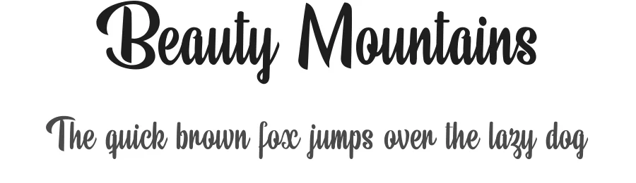 Beauty Mountains