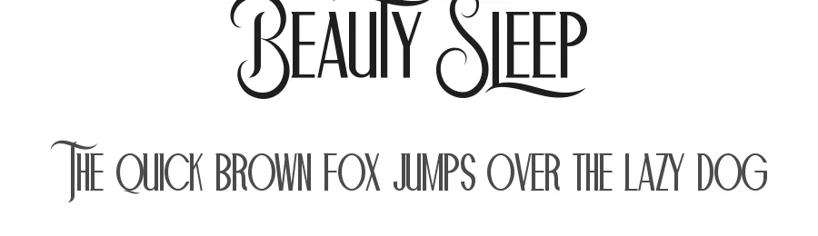 Beauty Sleep by Noah Type — Decorative Font
