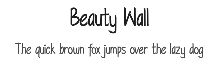 Beauty Wall