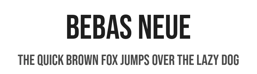 Bebas Neue