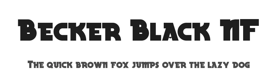 Becker Black NF
